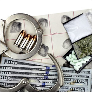 Drug evidence in California: Handcuffs, cash, and drugs displayed - The Law Office of Derek R. Ewin